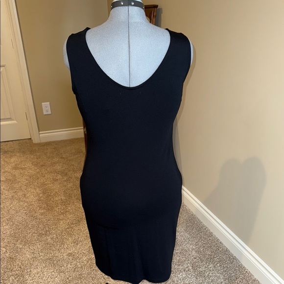 Suzy Shier Black Copper Embellished Sheath Dress - Picture 6 of 13